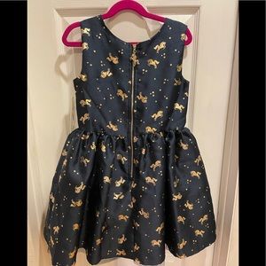 Unicorn Dress Blue and Gold